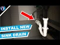 how to plumb a new sink drain quick and easy bathroom sink drain installation