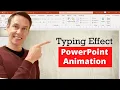 PowerPoint Text Animation - Typing Text Effect