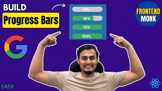 Build Progress Bars 1 2 Machine Coding Interview in React Google Uber Meta FrontEnd Monk