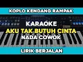 Download Lagu Karaoke - Aku Tak butuh cinta Nada Cowok Koplo Kendang Rampak Lirik Berjalan | Yamaha PSR SX600