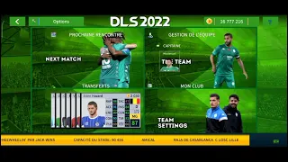 تحميل دريم ليج 2022 مود الرجاء البيضاوي المغربي بآخر الإنتقالات و الأطقم 