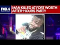 Trackdown Man murdered at Fort Worth after-hours party