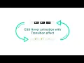 Hover Animation using Pure CSS CSS Transition HTML CSS CodeEra
