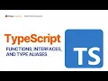 Quick Chain Lessons Episode 12 TypeScript Functions Interfaces and Type Aliases