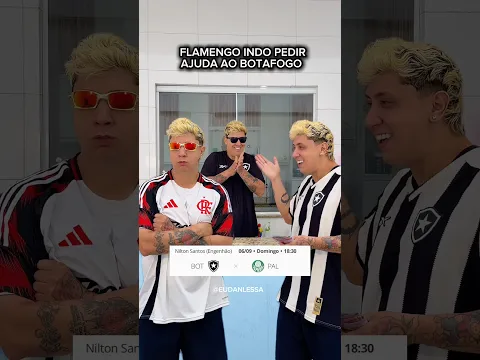 FLAMENGO INDO PEDIR AJUDA AO BOTAFOGO #futebol #flamengo #botafogo