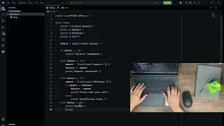 ATM System in Python Coding ASMR