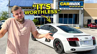 Download Taking My FLOODED And IMPORTED 5,000 Mile Audi R8 To CARMAX For An Appraisal! MP3