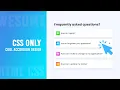 Simple Accordion Web Page Design using Html CSS How to Create an FAQ Page