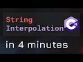 String Interpolation in C Programming Hindi