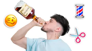 DRUNK HAIRCUT CHALLENGE I regret it