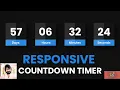 11 Countdown Timer Using HTML CSS JAVASCRIPT