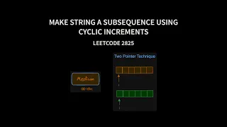 Make String a Subsequence Using Cyclic Increments - Leetcode 2825