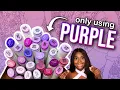 Coloring using only PURPLE markers