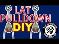 DIY Lat Pulldown Adapt the DIY Cable Crossover to do Lat Pulldowns