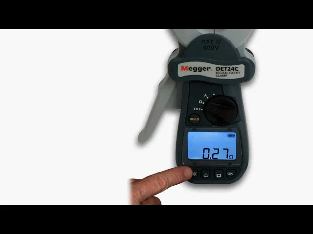 Video thumbnail for the Megger DET14C Earth Resistance Clamp Testers