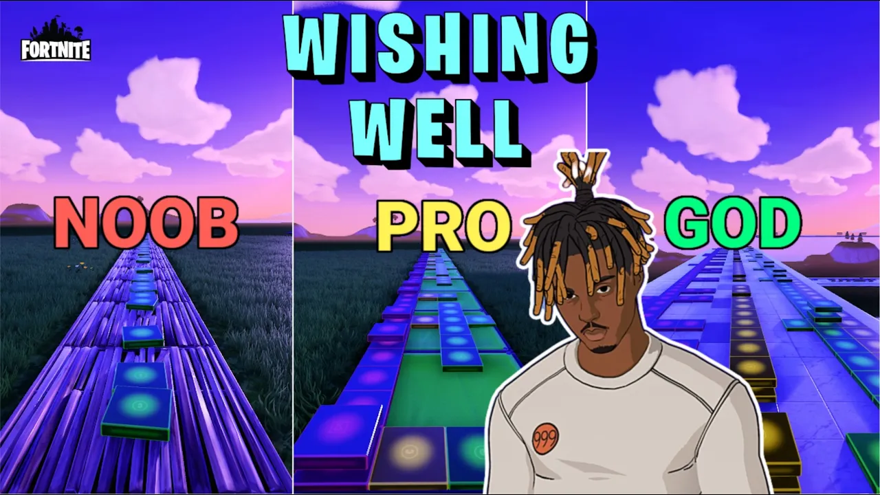 Juice WRLD - Wishing Well - Noob vs Pro vs God (Fortnite Music Blocks)