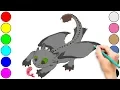 How to train your dragon coloring pages - Dragon