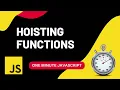 Hoisting Functions Javascript Quick Javascript