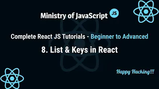 React JS Tutorials List Keys in React using map React JS From Beginner to Advanced