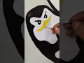 Penguin Wall Painting Handmade Wall Art for Your Room