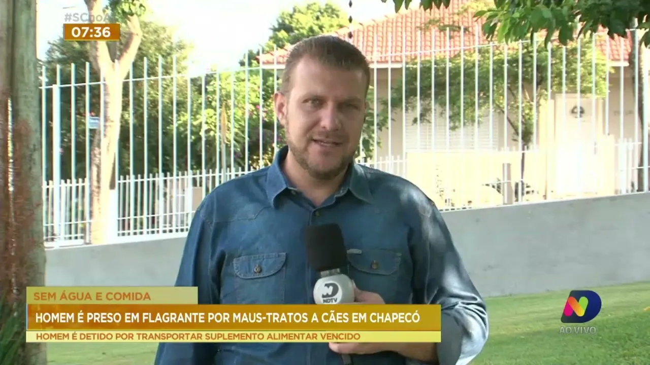 Homem é preso em flagrante por maus-tratos a cães em Chapecó