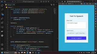 ASMR Programing Text To Speech App with HTML CSS and JavaScript