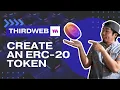How to create an ERC 20 token mint NFT with custom ERC-20 Thirdweb