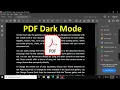 How to Enable Dark Mode In Adobe Reader PDF Dark Mode