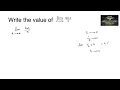 Write the value of lim x to infinity CBSE NCERT TERM 1 LIMITS RD SHARMA VSAQ MCQ 2021 CET NEW