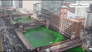 WATCH Chicago River dyed green for St Patrick s Day 2025