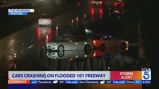 Flooded roads trigger crashes across Ventura County