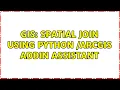 GIS Spatial Join Using Python ArcGIS Addin assistant