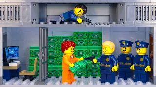 Epic Lego City Dirty Police Hunt for Justice! Good Cop vs Bad Cop | LEGO Land | Lego Stop Motion
