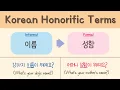 Download Lagu [SUB] Honorific Terms in Korean (with example sentences)