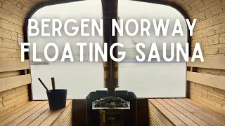 Trying a Floating Sauna in Bergen Norway