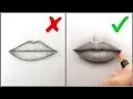 Don ts Do s How to Draw Realistic Lips Mouth - Easy Step by Step Tutorial for Beginners 2019