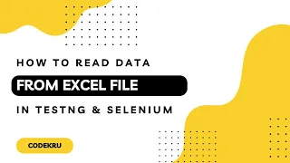 How to Read Data from Excel File in TestNG Selenium Data-Driven Testing Tutorial