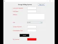 Energy Billing System using Java Swing