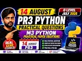 14 August PR3 Python Practical Questions M3 Python Practical Exam O Level July 2026