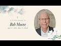 Funeral 2026 Bob Moore