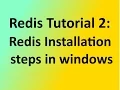 Redis Tutorial 2 Redis Installation steps in windows