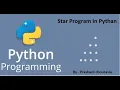 Lecture 1 Star Pattern In Python In Hindi