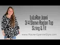 LuLaRoe Joani Sizing Review Fit feel of this new sleeve raglan top especially for plus-size