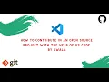 How to contribute in an open source project through VS code within 10 minutes Hacktoberfest