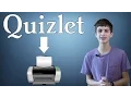 How To Print Quizlet Flashcards onto Real Flashcards