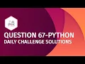 Ques 67 Cutting Recipes Python