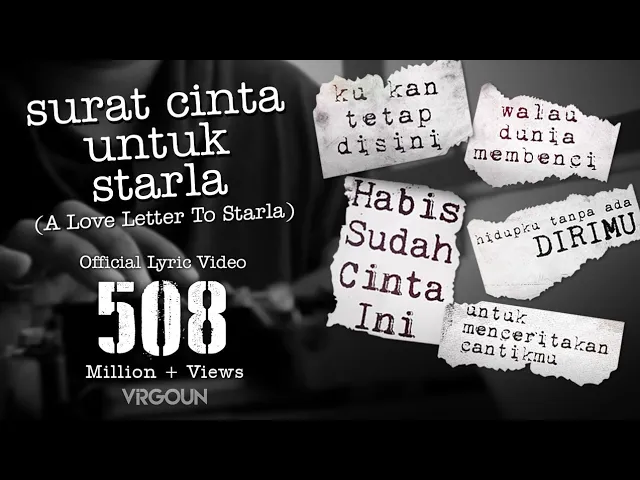 Download MP3 Virgoun - Surat Cinta Untuk Starla (Official Lyric Video)