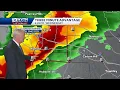 Storm damage in Winfield Alabama