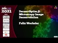 DeconvOptim jl Microscopy Image Deconvolution Felix Wechsler JuliaCon2021