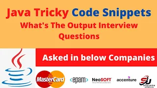 Tricky coding interview questions on java Interview Preparation What will be the output Part 3